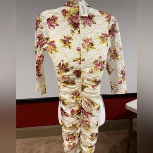 Forever 21 floral small ruched NWT dress.